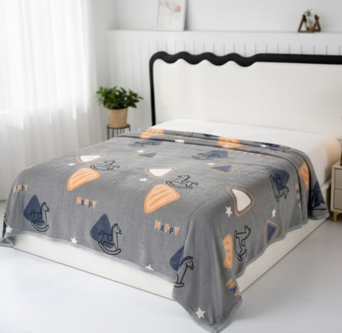 Patura Cocolino Grosime Medie 200x230cm - Gri Cu Jucarii [3]