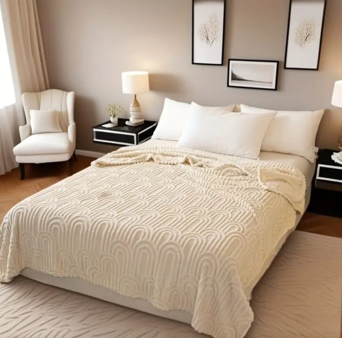 Patura Cocolino Grosime Medie Nordic Zen 200x230cm - Crem [4]