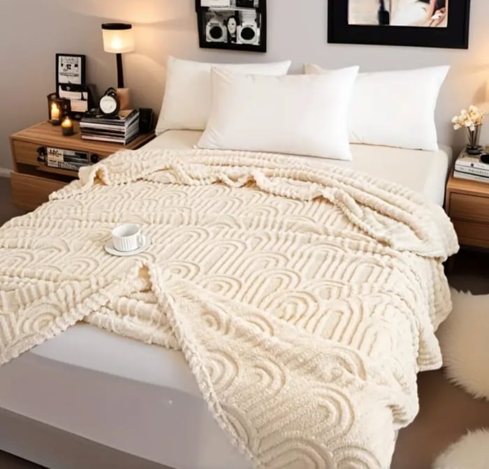 Patura Cocolino Grosime Medie Nordic Zen 200x230cm - Crem [2]