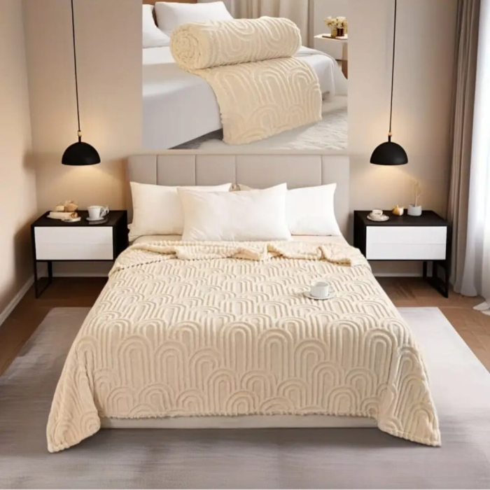 Patura Cocolino Grosime Medie Nordic Zen 200x230cm - Crem [3]