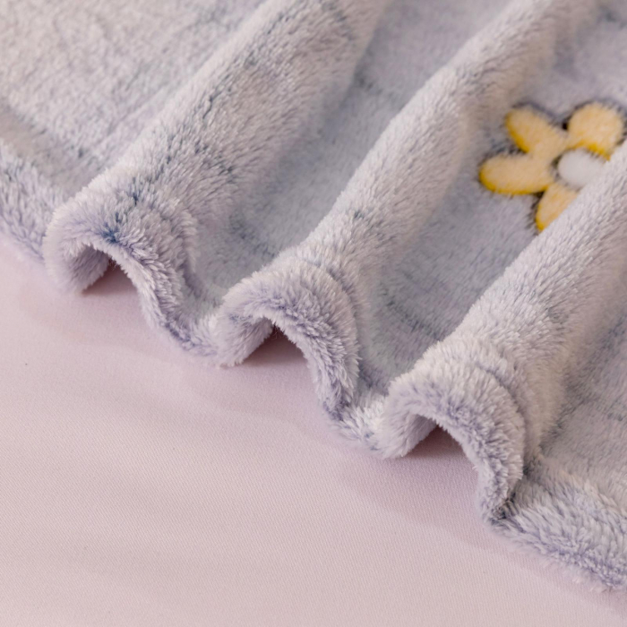 Patura Cocolino Pufoasa 200x230cm - Cenusiu Cu Albinute [4]