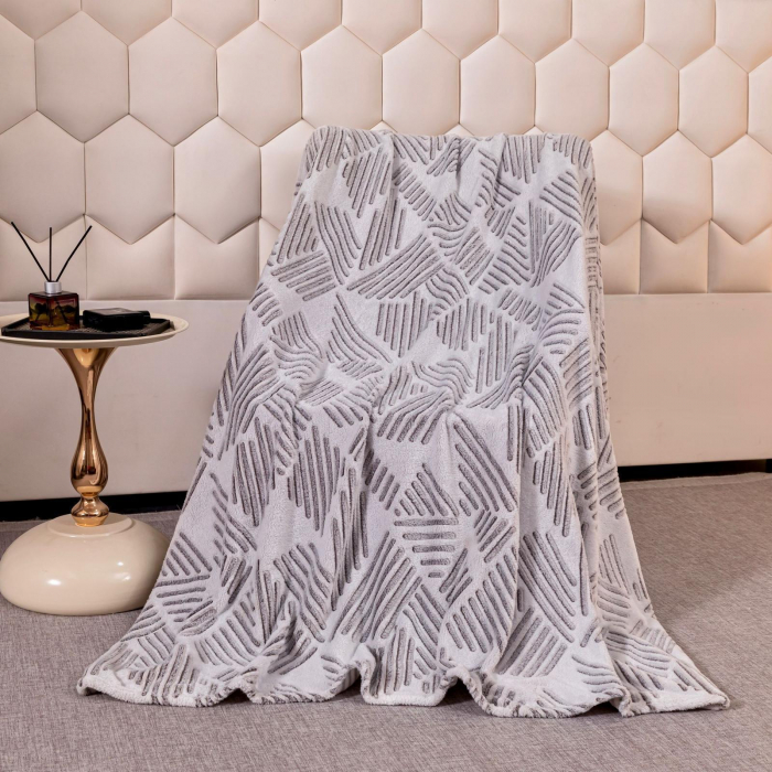 Patura Cocolino Pufoasa 200x230cm - Linii Zig Zag [2]