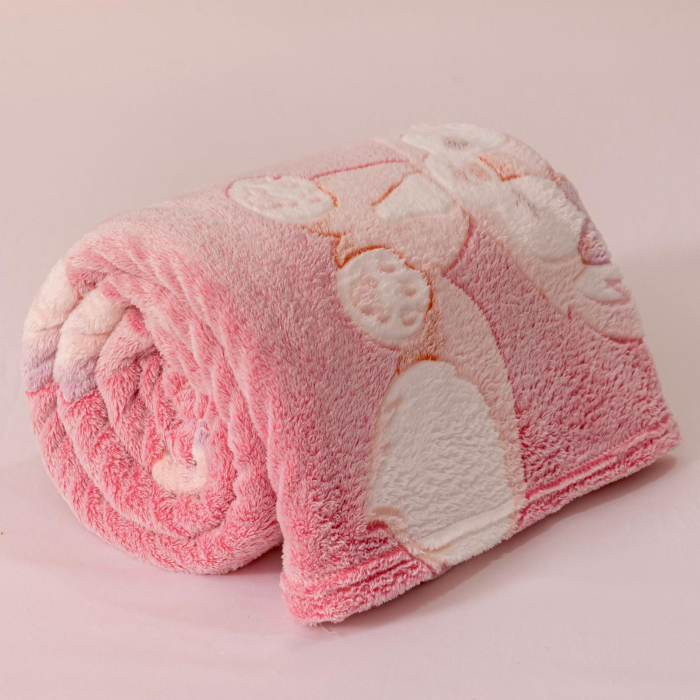 Patura Cocolino Pufoasa 200x230cm - Vulpita Roz [3]