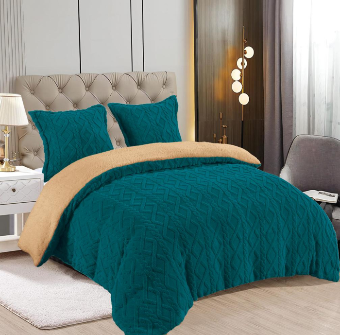 Pilota Cocolino Tricotata Cu Blanita - Lila - Turcoaz Inchis [1]