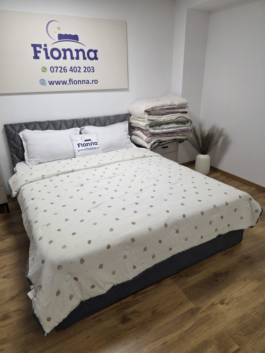 Pilota cu Banda Decorativa 200x230cm - Dovleci de Toamna [3]