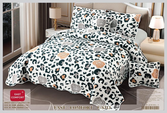 Set Cuvertura 5 Piese - Animal Print Roses [1]