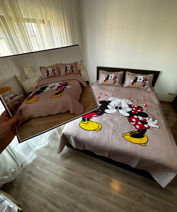 Set Cuvertura Disney - Mickey&Minnie Kiss [4]