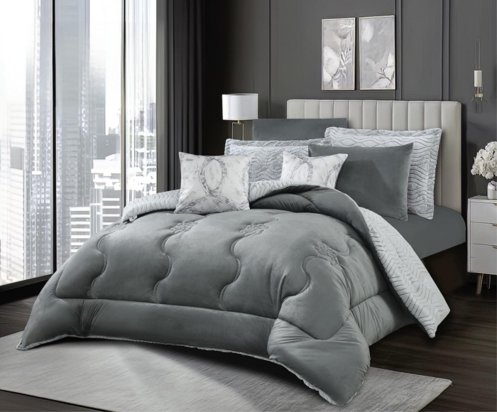 Set Pilota Cu 2 Fete Cu Blanita RABBIT - Iepure Gri [2]