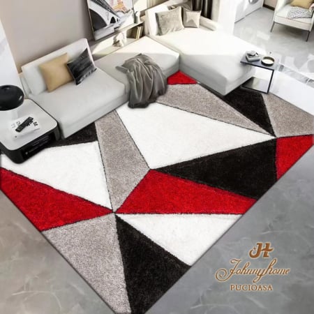 Covor Subtire Design Modern 100x200cm - Geometric COVOARE - Covor Subtire Design Modern 100x200cm - Geometric