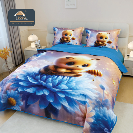 CUVERTURI - Cuvertura 3 Piese 5D - Albinuta Pe Floare