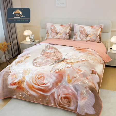 CUVERTURI - Cuvertura 3 Piese 5D - Fluturi Stralucitori