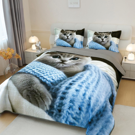 Cuvertura 3 Piese 5D - Pisicuta Friguroasa CUVERTURI - Cuvertura 3 Piese 5D - Pisicuta Friguroasa