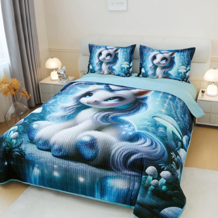 Cuvertura 3 Piese 5D - Unicornul Zambaret CUVERTURI - Cuvertura 3 Piese 5D - Unicornul Zambaret