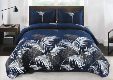 CUVERTURI - Cuvertura Bumbac Satinat Matlasat - Albastru Regal