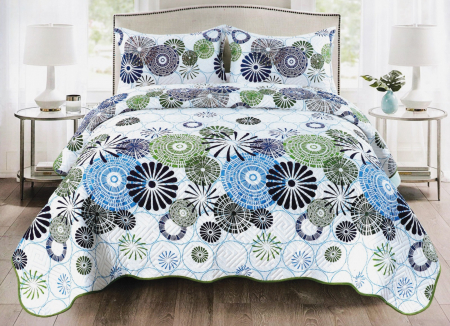 Cuverturi 3 Piese - Cuvertura Bumbac Satinat Matlasat - Desene