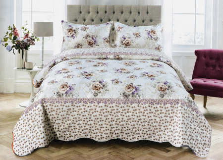 CUVERTURI - Cuvertura Bumbac Satinat Matlasat - Mini Trandafiri