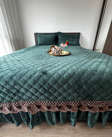 Cuvertura Catifea Premium UNI - Verde Smarald [6]