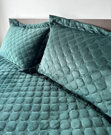 Cuvertura Catifea Premium UNI - Verde Smarald [3]