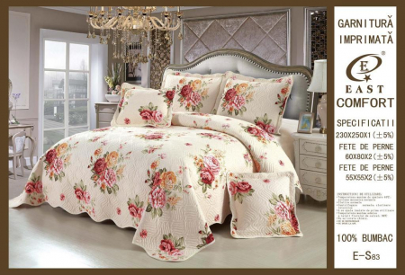 Cuvertura Cu 5 Piese - Fundite - Model Floral [1]