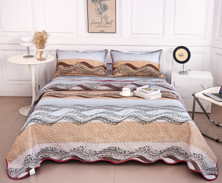 CUVERTURI - Cuvertura Din Bumbac Matlasat Cu Doua Fete - Valuri