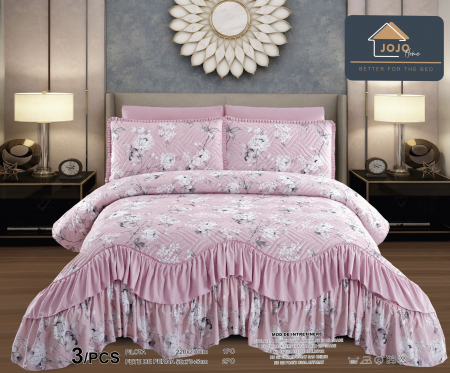 CUVERTURI - Cuvertura Finet Pemium - Pink/White Flowers