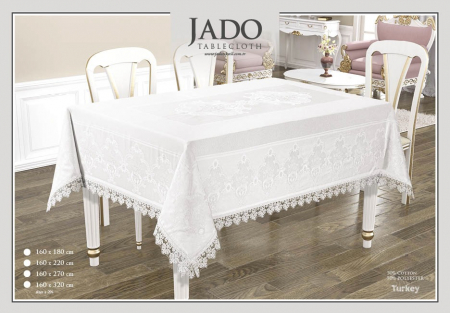 Fata De Masa Polycotton 160x320cm - Alb Dantela [0]