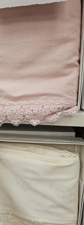 Fata De Masa Polycotton 160x320cm - Alb Dantela [1]