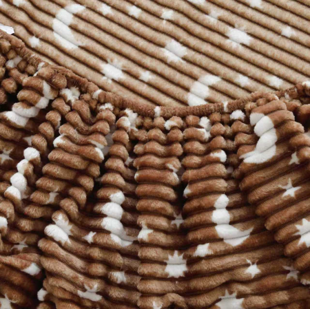 Husa Cocolino Model Gofrat Cu Stelute - Maro [4]