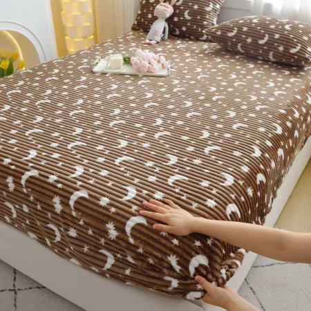 Husa Cocolino Model Gofrat Cu Stelute - Maro [1]