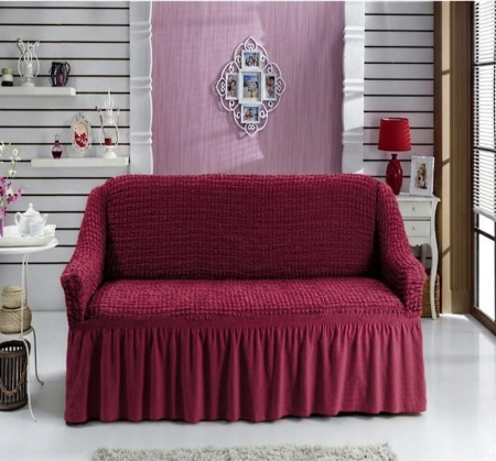 Huse Canapele Creponate - Husa Creponata Cu Volane Pentru Canapea 2 Locuri - Selecteaza Culoarea Dorita
