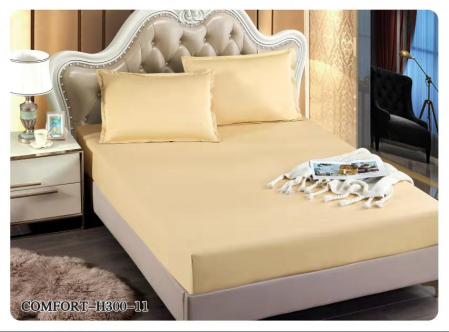 HUSE DE PAT CU ELASTIC - Husa Cu Elastic Din Jersey Reiat 180x200cm - Butter