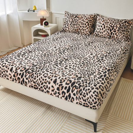 Huse De Pat Cocolino - Husa cu Elastic si Fete de Perna Cocolino - Animal Print