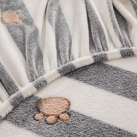 Husa cu Elastic si Fete de Perna Cocolino - Ursuleti Si Dungi [3]