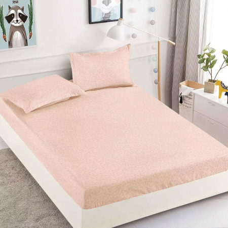 HUSE DE PAT CU ELASTIC - Husa cu Elastic si Fete de Perna Din Finet 180x200cm - Mini Fluturasi