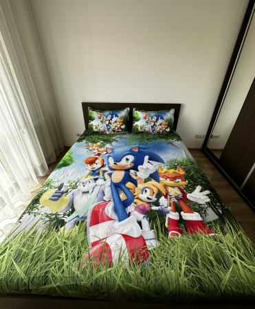 Husa cu Elastic si Fete de Perna Din Finet - Gasca Sonic [1]