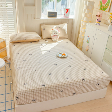 Husa Din Bumbac 100% Ranforce Cu Elastic Si Fete De Perna 160x200cm - Ursuleti Panda [8]