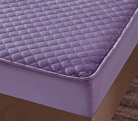 Husa Din Catifea Tip Topper 180x200cm - Lila [1]