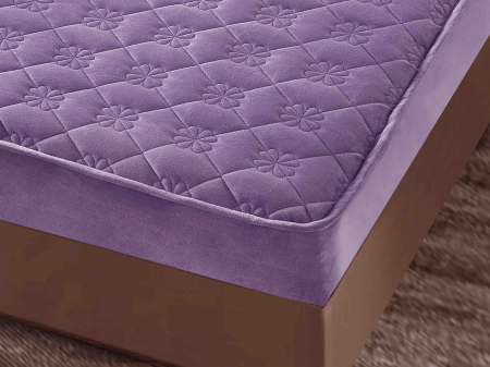 Husa Din Catifea Tip Topper 140x200cm - Lila [3]