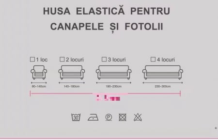 Husa Elastica Pentru Fotoliu/ Canapea/ Coltar - Bej - UNI [2]