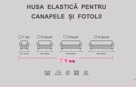 Husa Elastica Pentru Fotoliu/ Canapea/ Coltar - Bordo Cu Floricele [2]