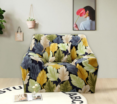 Husa Elastica Pentru Fotoliu/ Canapea/ Coltar - Frunze De Toamna [0]