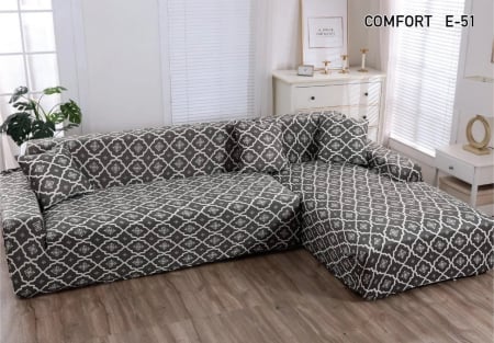 Husa Elastica Pentru Fotoliu/ Canapea/ Coltar - Gri Royal HUSE CANAPELE & SCAUNE - Husa Elastica Pentru Fotoliu/ Canapea/ Coltar - Gri Royal