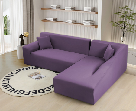 HUSE CANAPELE & SCAUNE - Husa Elastica Pentru Fotoliu/ Canapea/ Coltar - Lila - UNI
