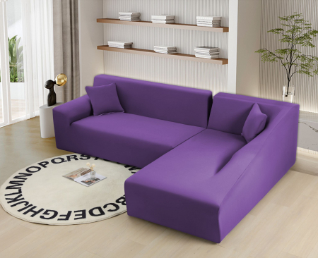 Husa Elastica Pentru Fotoliu/ Canapea/ Coltar - Mov - UNI HUSE CANAPELE & SCAUNE - Husa Elastica Pentru Fotoliu/ Canapea/ Coltar - Mov - UNI