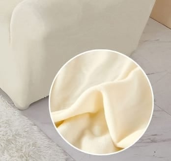 Husa Elastica Pentru Fotoliu/ Canapea/ Coltar UNI Catifea - Crem Unt [1]