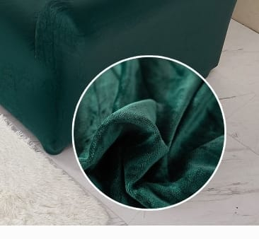 Husa Elastica Pentru Fotoliu/ Canapea/ Coltar UNI Catifea - Verde Smarald [1]