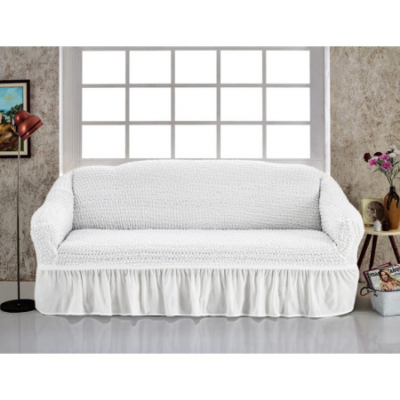 Huse Canapele Creponate - Husa Creponata Cu Volane Pentru Canapea 2 Locuri - Selecteaza Culoarea Dorita