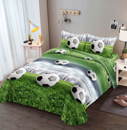 LENJERII 1 PERSOANA - Lenjerie Bumbac Satinat 1 Persoana 3D - Mov Cu Iris