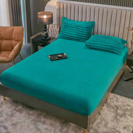 Lenjerie Cocolino 4 Piese Cu Elastic Dungi Groase - Turquoise [4]