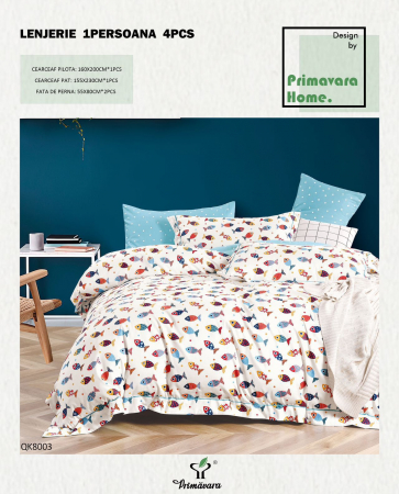 Lenjerie De Pat Bumbac 100% 1 Persoana - Lenjerie De Pat 100% Bumbac 1 Persoana - Pestisori